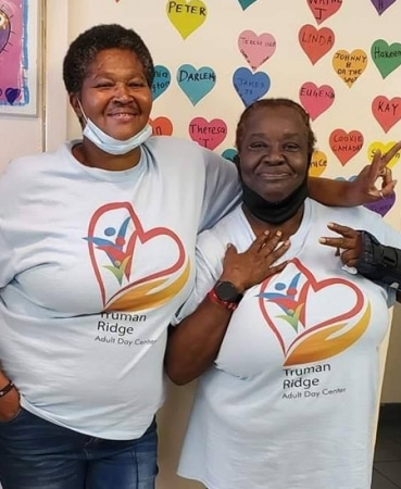 two adult day center members